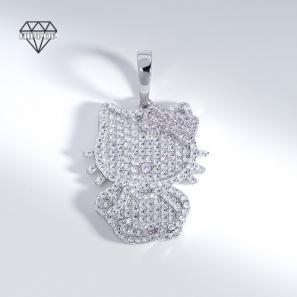 Iced Out Hello Kitty Pendant Diamond Wholesale Factory