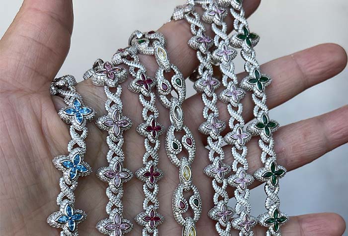 custom diamond cuban link bracelets