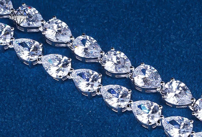 custom moissanite tennis necklace
