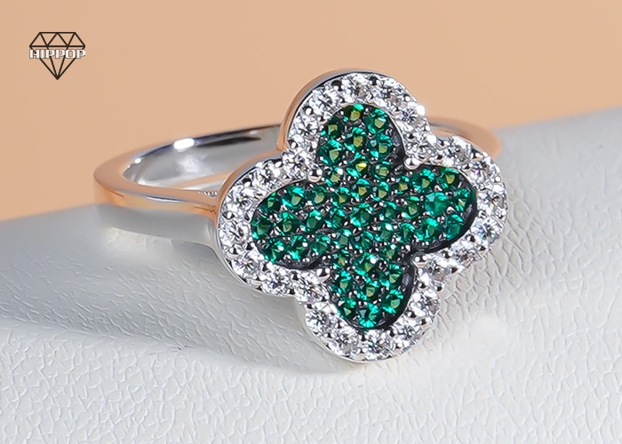 Wholesale silver clover rings OEM Supplier